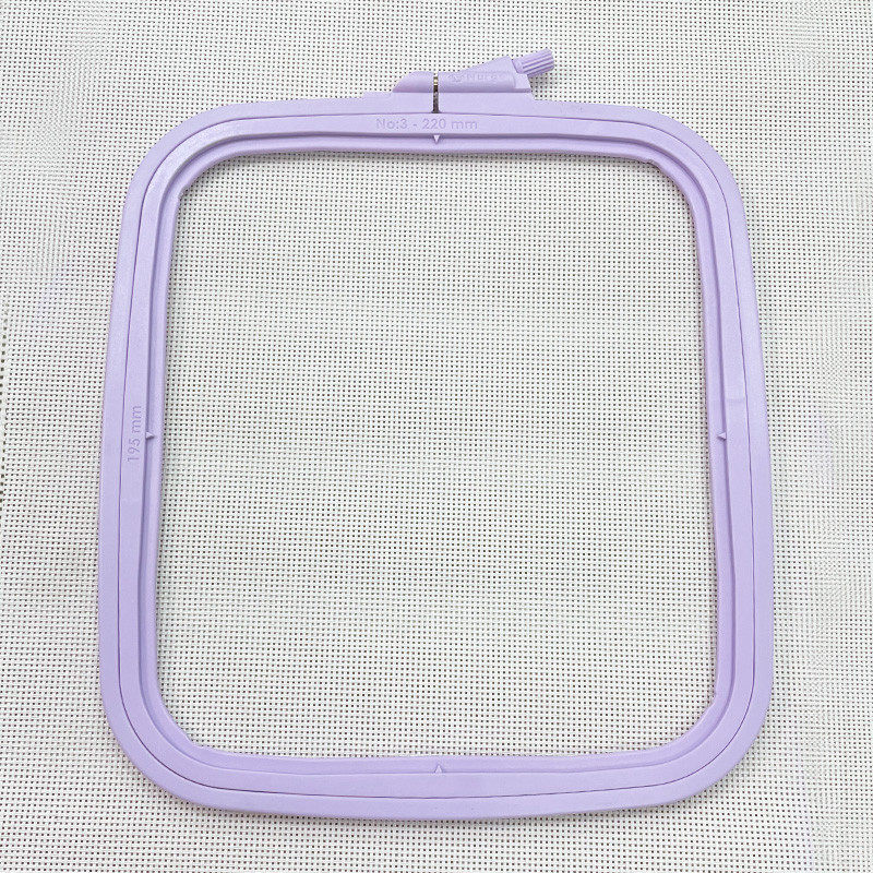 3ew1十字绣紫色配件2024年新款土耳其方绷工具简单实用家庭用塑