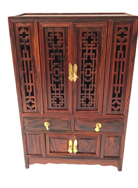 红木红家具仿古微缩模型微型酸枝迷你小家具摆件椅子实木工艺品