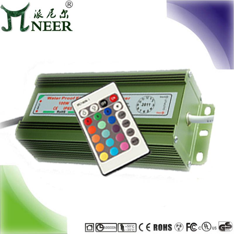 质保3年假山七彩投光灯驱动10串6并60WRGBW防水DMX512电源
