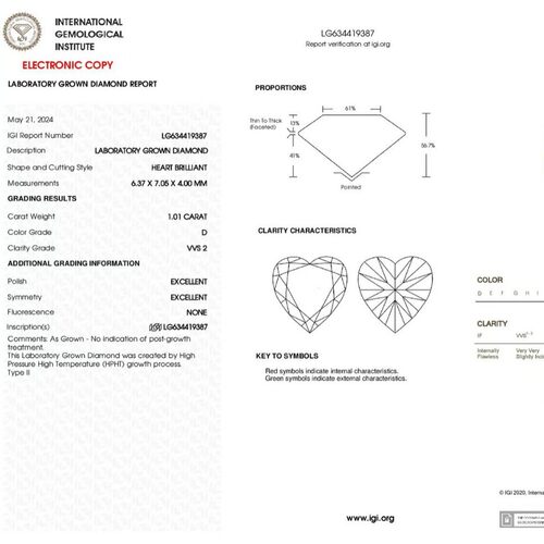 热销心形证培育钻石igid色配hpht合成钻实验室人工裸钻石镶嵌一克