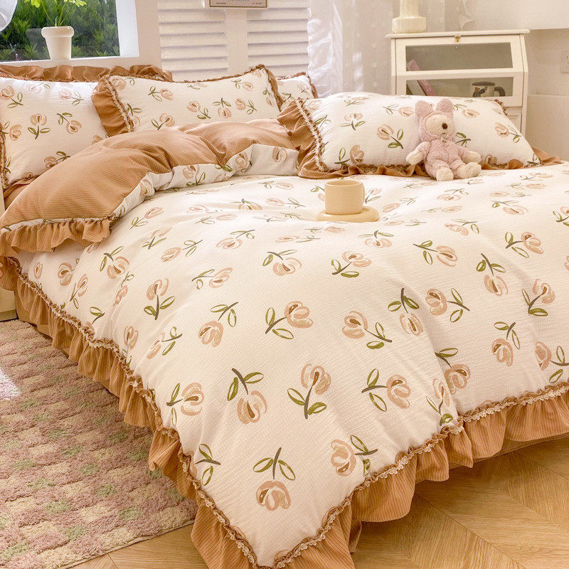 新款泡泡棉印花蕾丝工艺四件套床上用品爆款床单单品被套单品批发,床上用品,床品套件/四件套/多件套,淘宝优惠券,粉丝福利购,淘宝优惠卷