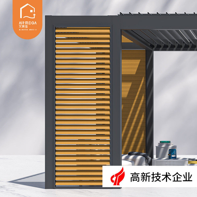铝合金门窗百叶窗帘卫生间简约现代推拉吊门凉亭搭配格栅通风窗口