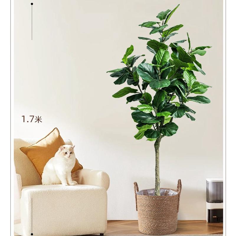 仿真绿植装饰客厅大型落地摆件假盆栽植物仿真琴叶榕盆景仿真花