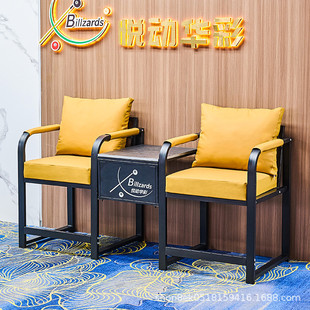 定制加工沙发座椅观战休息区简约风格桌球台球室台球厅沙发观球椅