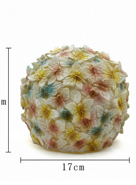 新款花园蝴蝶花朵摆件民宿小雏菊庭院树脂装饰七彩灯花朵园林摆件