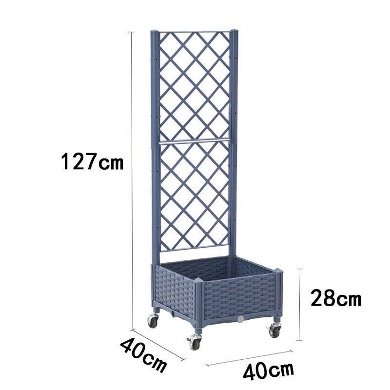 种菜家庭阳台长方形塑料蔬菜种植箱专用花盆新款特大花箱栅栏