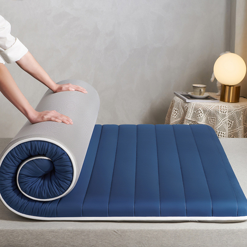 5d透气加厚防滑1.5米单人床垫子90cm学生宿舍双人床褥垫子-6cm厚