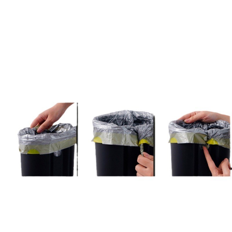 无盖垃圾桶不锈钢家用双层椭圆厨房客厅卫生间大容量纸篓酒店客房