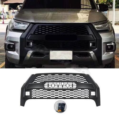 热销网状海拉克斯hiluxrevo改装中网水箱罩适用装饰网格栅rocco