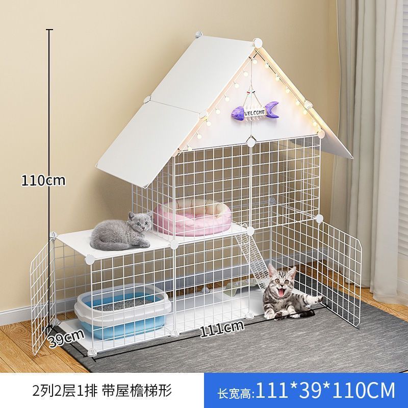 猫笼子豪华别墅家用自由空间宠物宠物猫舍室内猫窝三层屋