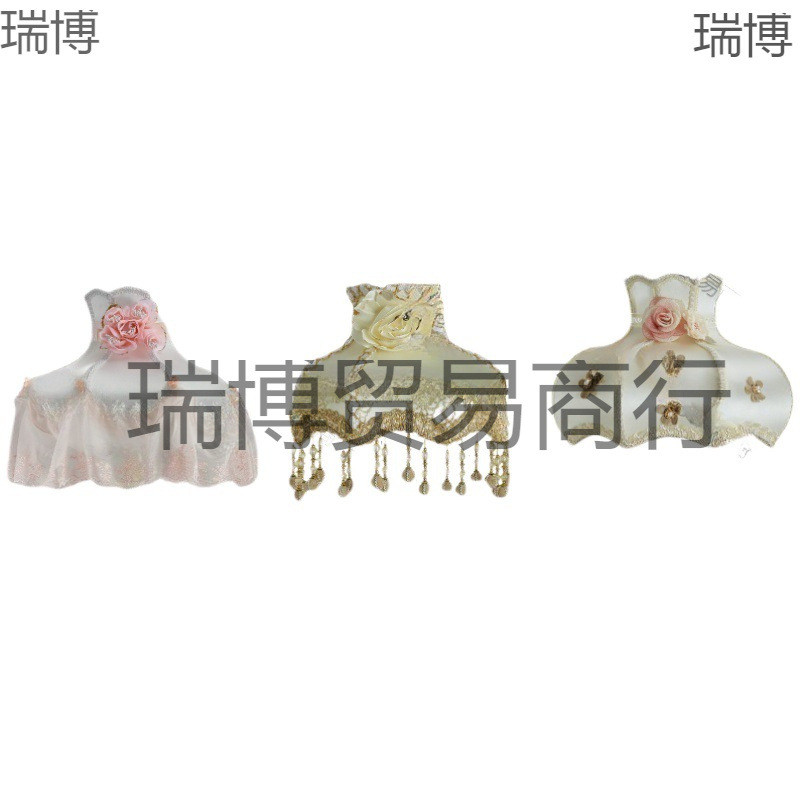 热销欧式台灯布艺灯罩配件欧式台灯客厅卧室床头灯复古E27灯头通