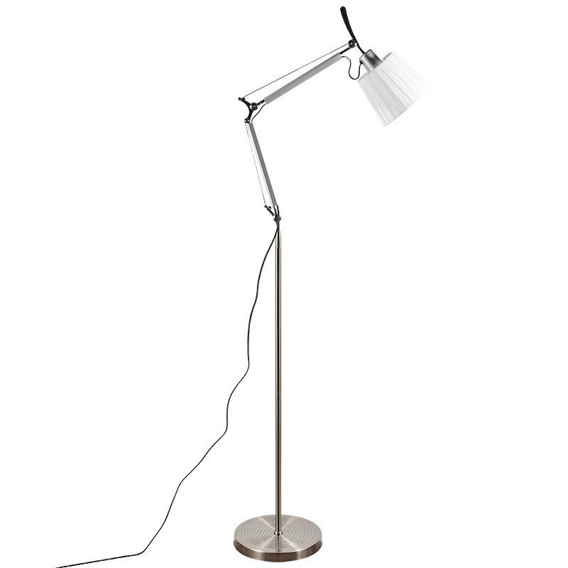 新款简约led美式折叠学习台灯落地台灯长臂铁艺灯办公室工作创意