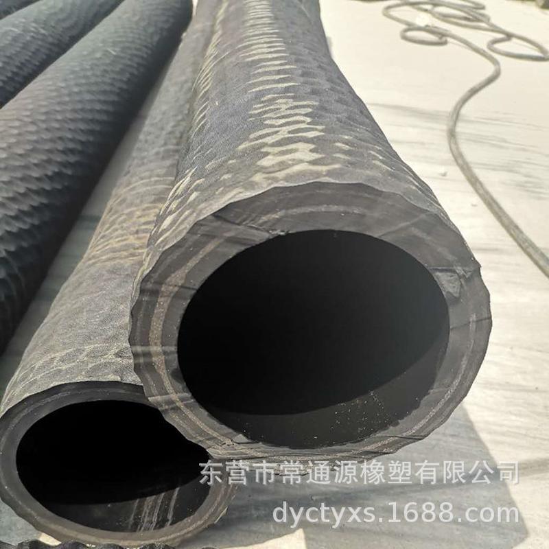 热销水泵大口径灌溉抽水排水用农业钢丝骨架吸排胶管黑胶管