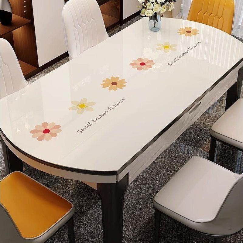 椭圆形餐桌台布软玻璃PVC桌垫防水防油免洗防烫折叠圆弧茶几桌垫,居家布艺,桌布,淘宝优惠券,粉丝福利购,淘宝优惠卷