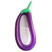 新款 批发 茄子浮排带网充气躺椅成人水上浮床水果充气躺椅新款