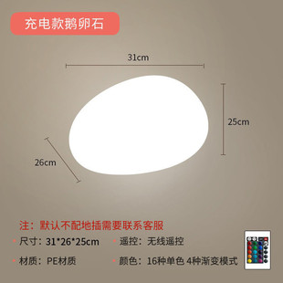 户外太阳能石头灯别墅庭院景观灯仿真过道灯超亮防水装饰灯鹅卵石