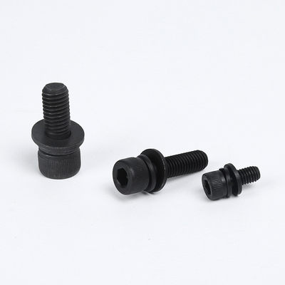 工厂现货批发12.9级din912带平弹螺丝内六角三组合垫m3x6—m12x50