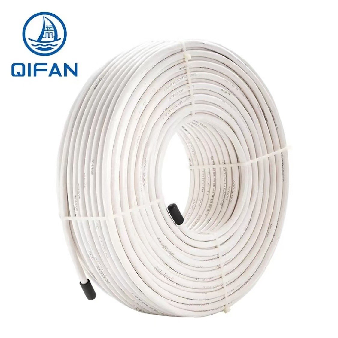 起帆（qifan)电源信号传输线铜芯护套软电线家装护套rvv4芯家用