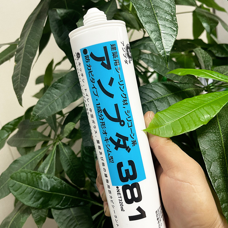 日本东芝ge83中性胶水玻璃胶防水防霉厨卫硅胶户外透明381密封胶