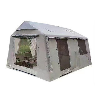 现货12x充气帐篷厂家户外露营两室一厅带天幕防晒防雨