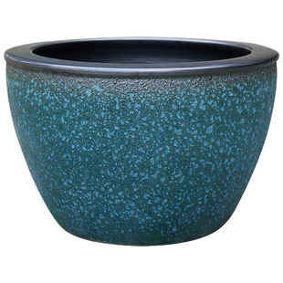 缸景德镇粗陶陶瓷鱼缸锦鲤盆荷花大缸碗莲盆庭院仿石大水缸睡莲