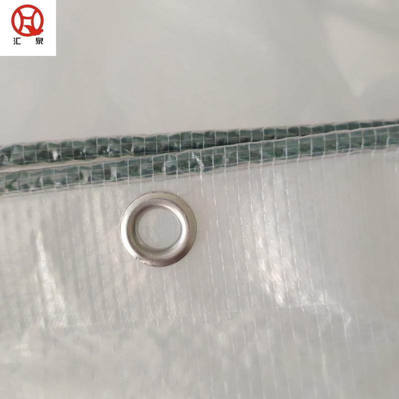 热销150篷布透明pe克出口品质果园用防晒防鸟防雨布
