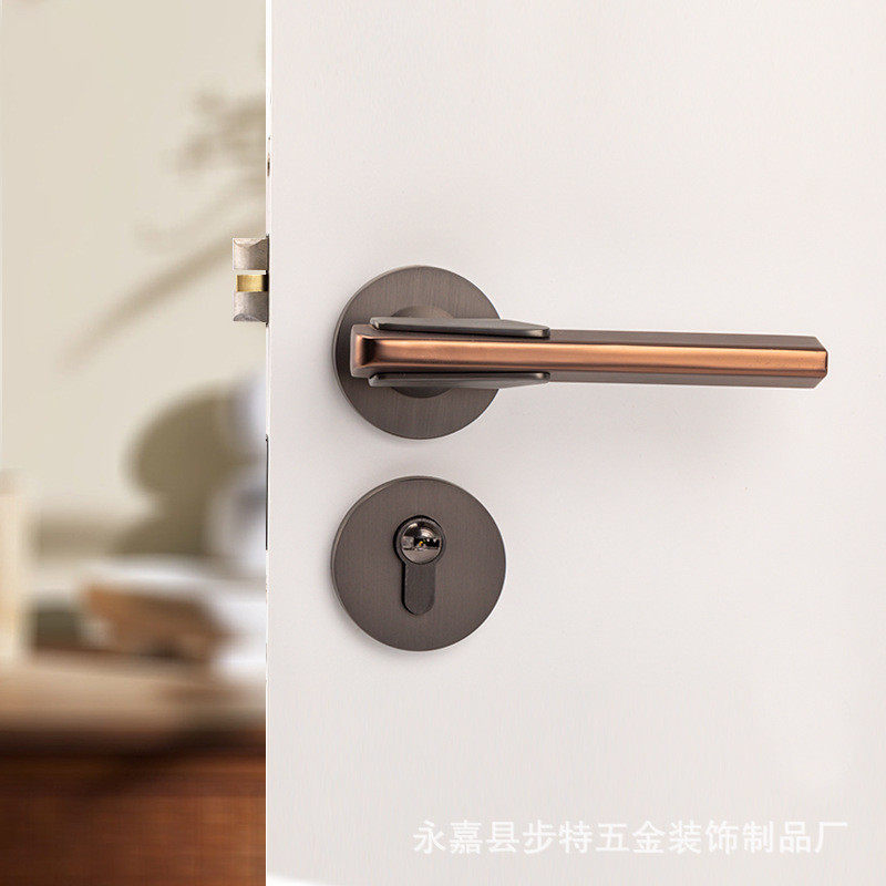 室内分体锁木门锁静音门把手现代简约磁吸房门锁锌合金新中式批发,基础建材,机械门锁,淘宝优惠券,粉丝福利购,淘宝优惠卷