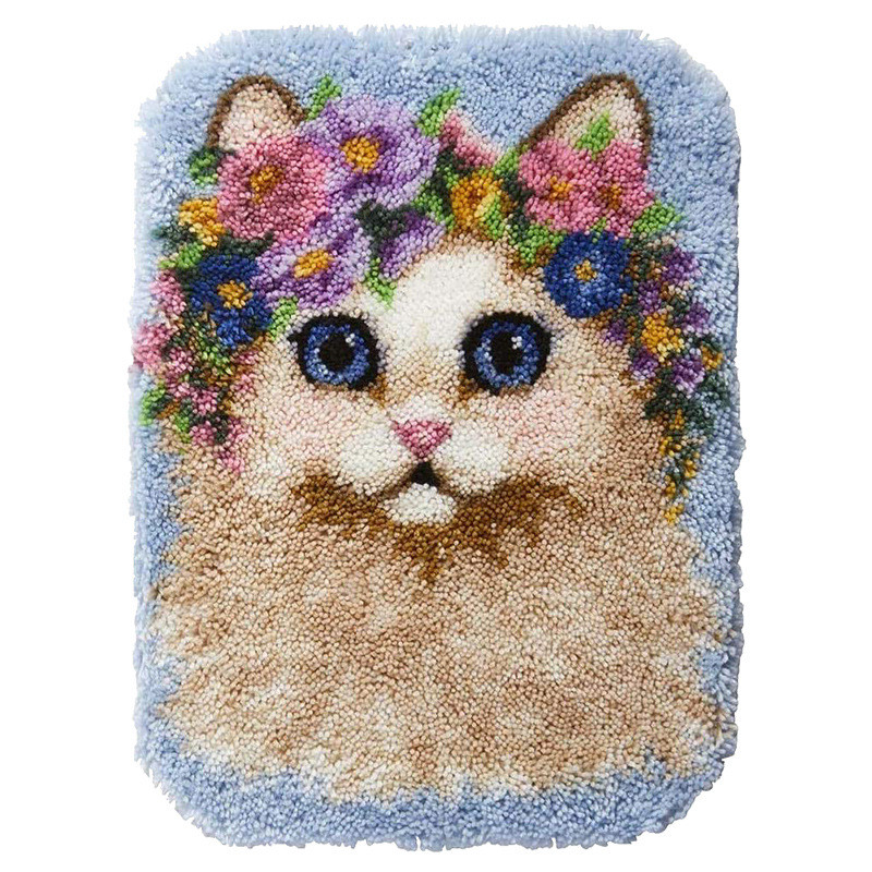 厂家批发毛线段段绣地毯绣diy优质挂毯引领潮流新风尚可选规格