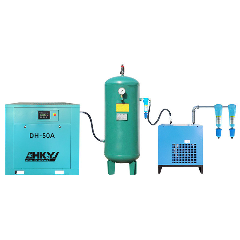 定制德鸿排气量7.5kw电压220v螺杆式空压机1.2m3小型440v压缩机