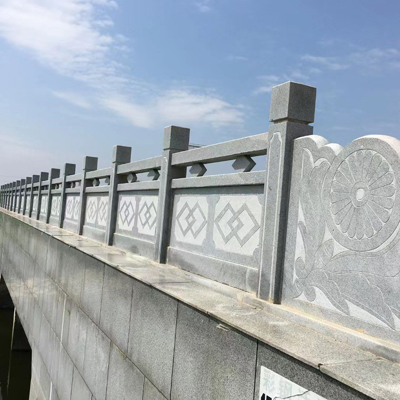 花岗岩石栏杆大桥石石栏板栏杆石雕公园阳台景观仿古河道护栏石