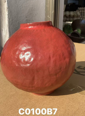 花器家居客厅桌面装饰品绿植干花插花瓶手工手绘陶瓷陶瓷花瓶摆件