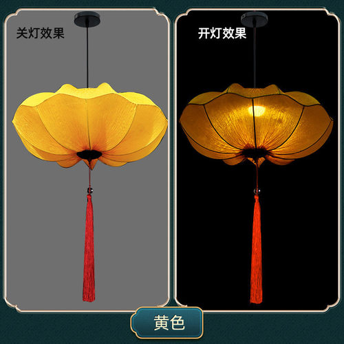 中国风手绘异形灯笼仿古布艺风景区吊灯酒店宫灯玄关庭院走廊