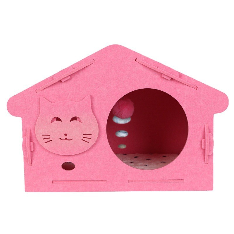 【毛毡猫窝】房子创意宠物宠物用品新款四季通用加厚毛毡猫窝