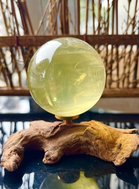热销天然黄水晶球柠檬黄办公室家居摆件七星阵厂家直销摆件
