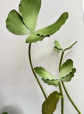 室外防水EVA绿色渐变蝴蝶造型仿真