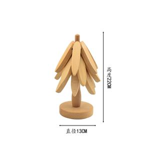 一棵树隔热垫木质耐高温家用客厅厨房餐桌垫创意实木菜垫防烫锅垫