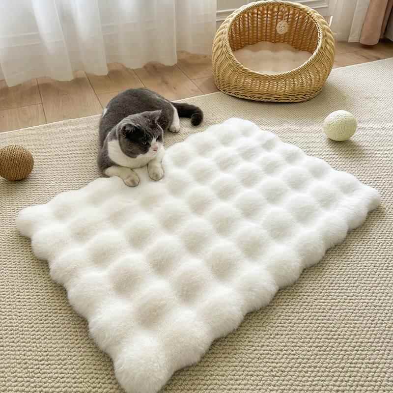 猫窝冬季踩奶垫睡觉狗狗保暖毯子猫垫子宠物用冬天睡垫加厚绒毛毯
