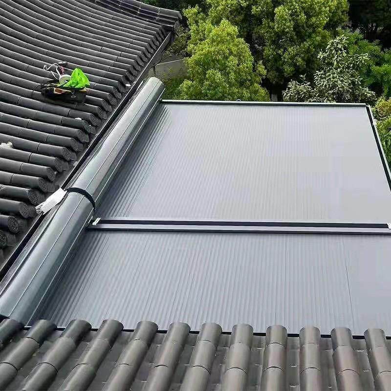 阳光房遮阳棚隔热伸缩雨棚别墅帘铝合金顶棚电动阳台天幕户外
