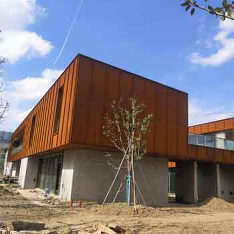 耐候钢板阴刻做锈加工sp-h耐候锈蚀板标识牌镂空候加工耐雕刻锈板