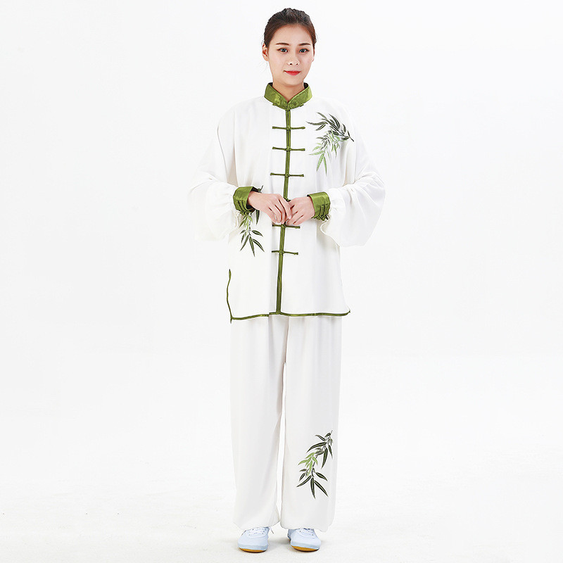 宏极新款男女现货嘉青花瓷棉嘉刺绣太极服练功服武术比赛服批发