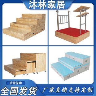 实木合唱台推拉折叠学校音乐教室定制专用指挥台