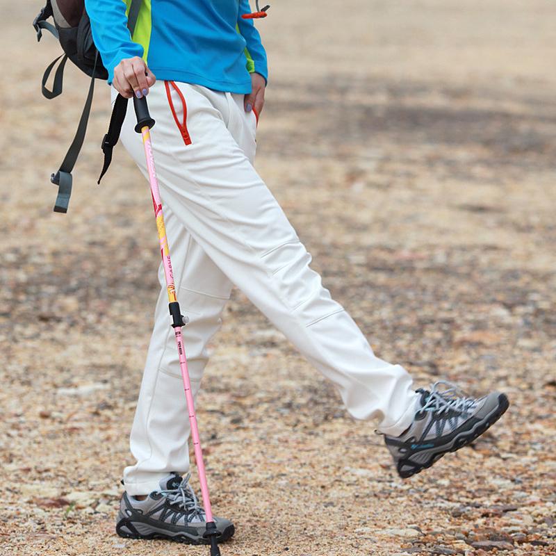 防寒冲锋裤女徒步软壳旅行防水保暖透气加绒登山裤防风裤