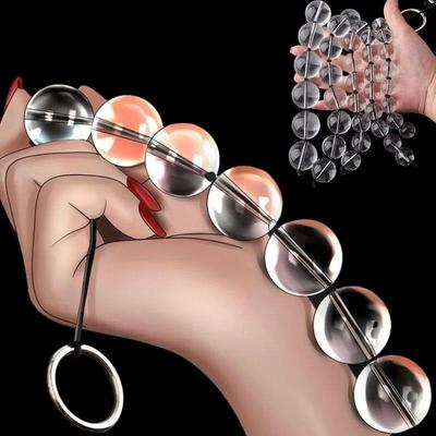 Sizes Glass Anal Beads Vaginal Balls Butt Plug Toy BDSM
