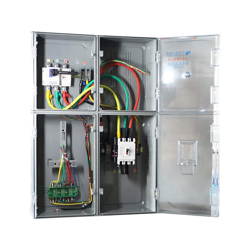 厂家直供南网费控箱计量非金属三相一户互感器式pc塑料透明电表箱