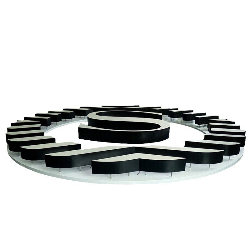 大厦玻璃幕墙字不锈钢户外logo广告牌定做楼顶发光字酒店连锁广告