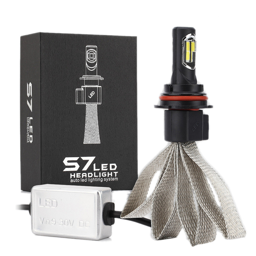 2件S7汽车LED大灯36W4000LM9007汽车LED大灯灯泡改装聚光灯