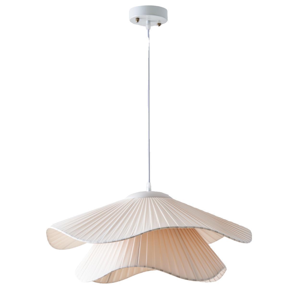 法式奶油风餐厅吊灯卧室灯具服装店吧台中古风高级感简约布艺民宿