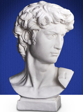 雕塑批发美术写生教具大卫石膏像头像素描套装厂家几何体石膏像