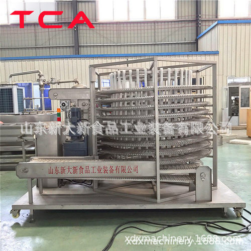 热销新大新工厂直供单单速冻机全自动速冻设备汤圆螺旋螺旋速冻机