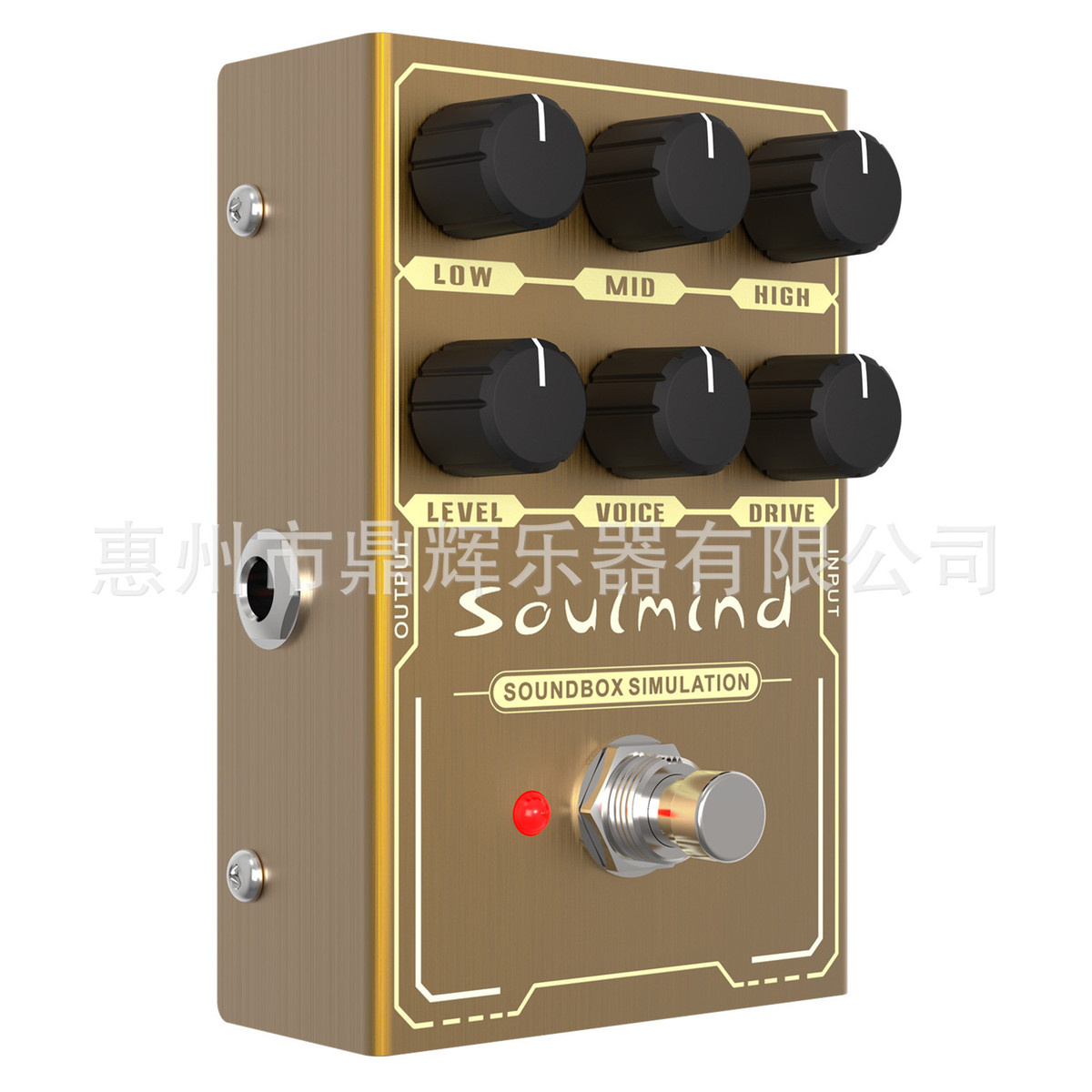 XGQ-503单块电吉他乐器效果器芬达模拟箱头增益失真延时过载